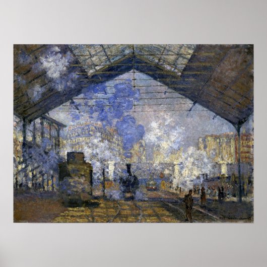 Monet - Station Saint Lazare Poster (Voorkant)