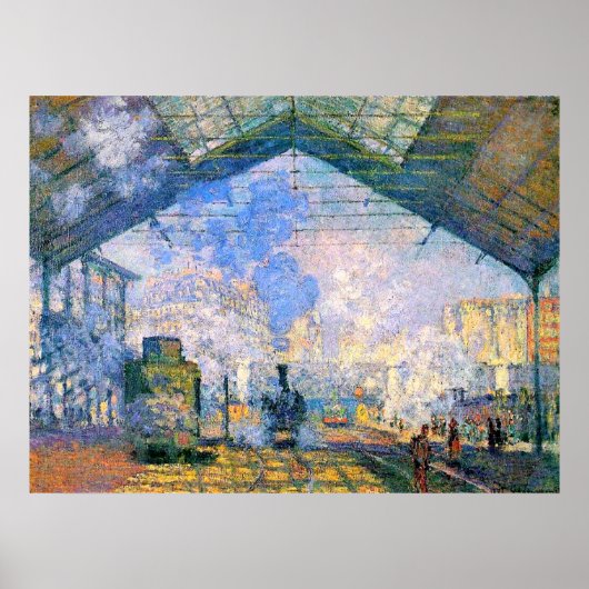 Monet - Station Saint-Lazare Poster (Voorkant)