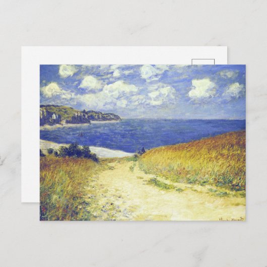 Monet - Steeg bij Pourville, Briefkaart (Voorkant / Achterkant)