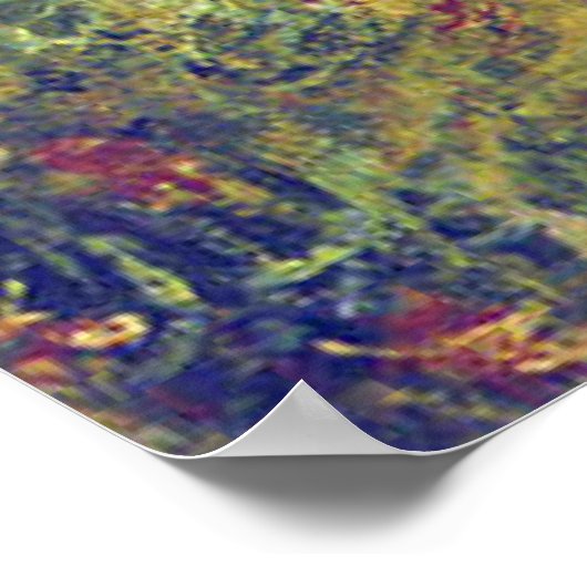 Monet - Steegje bij Pourville, beroemd schilderij Poster (Hoek)