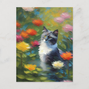 Monet Stijl Kat Briefkaart