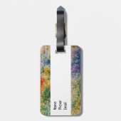 Monet stijl origart bagagelabel (Achterkant verticaal)