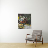 Monet  stilleven met bloemen en fruit wandkleed (In situ)