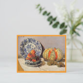 Monet - Stilleven met Melon Feestdagenkaart (Staand voorkant)