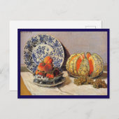 Monet - Stilleven met Melon Feestdagenkaart (Voorkant / Achterkant)