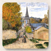 Monet - Straat in Saint-Adresse Bier Onderzetter (Voorkant)