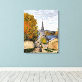 Monet - Straat in Saint-Adresse Canvas Afdruk (Insitu (Houten vloer))