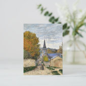 Monet - Straat in Sainte-Adresse, Briefkaart (Staand voorkant)