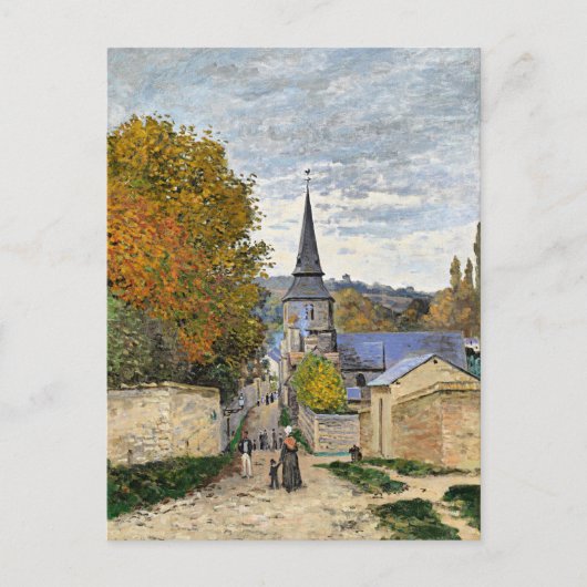 Monet - Straat in Sainte-Adresse, Briefkaart (Voorkant)