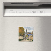 Monet - Straat in Sainte-Adresse, fijne kunst, Mag Magneet (Insitu (Vaatwasser))