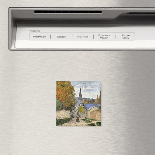 Monet - Straat in Sainte-Adresse, fijne kunst, Mag Magneet