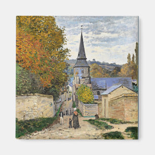 Monet - Straat in Sainte-Adresse, fijne kunst, Mag Magneet