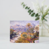 Monet - Strada Romada in Bordighera Briefkaart (Staand voorkant)