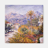 Monet - Strada Romada in Bordighera Magneet (Voorkant)