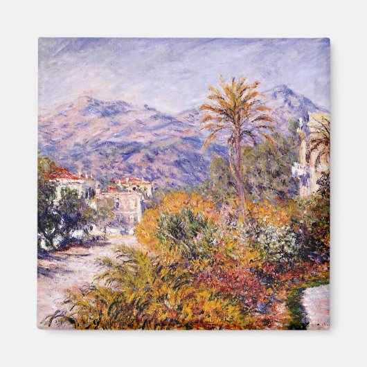 Monet - Strada Romada in Bordighera Magneet (Voorkant)