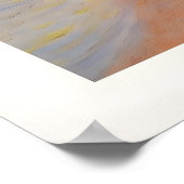 Monet Strand Kunstwerk Poster (Hoek)