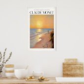Monet Strand Kunstwerk Poster (Keuken)