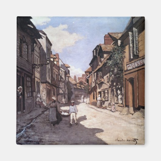 Monet - Street of the Bavolle Honfleur, Magneet (Voorkant)