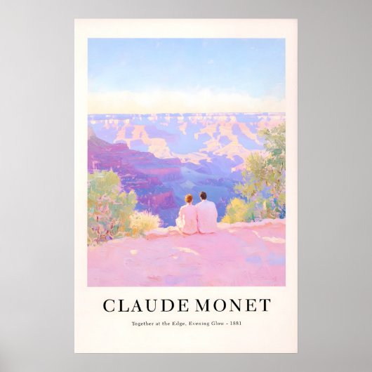 Monet Style Grand Canyon Print French Pastel Wall (Voorkant)