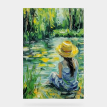 Monet Style Woman by the Water