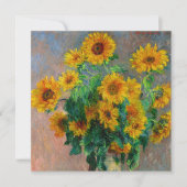 Monet Sunflower Kaart (Voorkant)