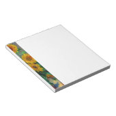 Monet Sunflowers Bijgewerkt Notitieblok (Schuin)