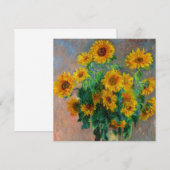 Monet Sunflowers Kaart (Voorkant / Achterkant)