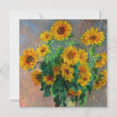 Monet Sunflowers Kaart (Voorkant)