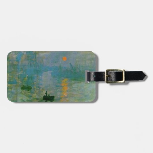 Monet Sunrise Bagagelabel (Voorkant horizontaal)