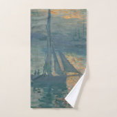 Monet Sunrise Marine Impressionisme Schilderen Bad Handdoek (Handdoek)