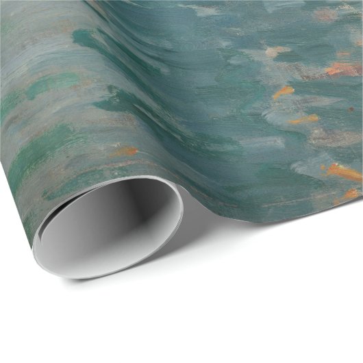 Monet Sunrise Marine Impressionisme Schilderen Cadeaupapier (Rol Hoek)