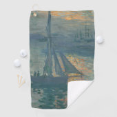 Monet Sunrise Marine Impressionisme Schilderen Golfhanddoek (Insitu)