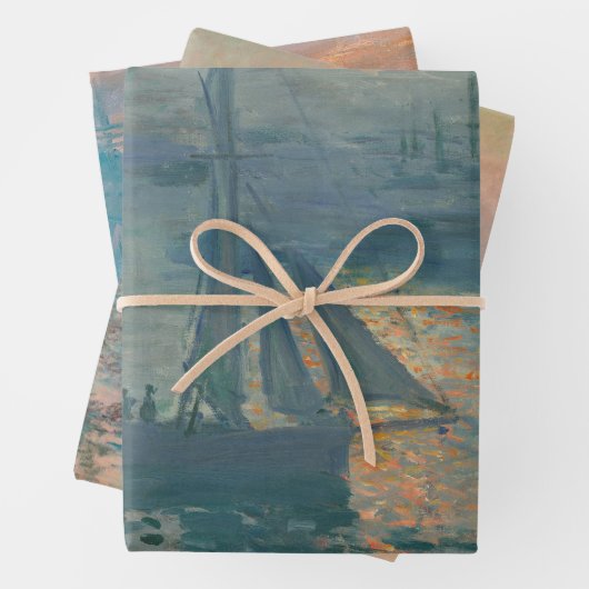 Monet Sunrise Marine Impressionisme Schilderen Inpakpapier Vel (In situ)