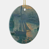 Monet Sunrise Marine Impressionisme Schilderen Keramisch Ornament (Rechts)
