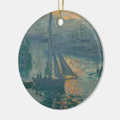 Monet Sunrise Marine Impressionisme Schilderen Keramisch Ornament (Links)