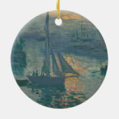 Monet Sunrise Marine Impressionisme Schilderen Keramisch Ornament (Achterkant)