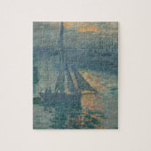 Monet Sunrise Marine Impressionisme Schilderen Legpuzzel (Verticaal)