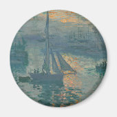 Monet Sunrise Marine Impressionisme Schilderen Magneet (Voorkant)