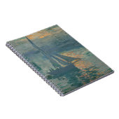 Monet Sunrise Marine Impressionisme Schilderen Notitieboek (Rechterzijde)
