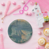 Monet Sunrise Marine Impressionisme Schilderen Papieren Bordje (Feest)