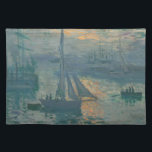 Monet Sunrise Marine Impressionisme Schilderen Placemat<br><div class="desc">Het schilderij Sunrise (Marine) van Claude Monet is een beroemd schilderij van de Franse impressionist Claude Monet,  geschilderd in 1872. Sunrise (Marine) werd geschilderd en plein air,  of "buiten" en toont zijn informele en spontane penseelstreken.</div>