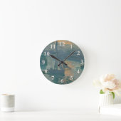 Monet Sunrise Marine Impressionisme Schilderen Ronde Klok (Huis)