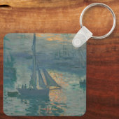 Monet Sunrise Marine Impressionisme Schilderen Sleutelhanger (Achterkant)