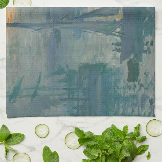 Monet Sunrise Marine Impressionisme Schilderen Theedoek (Gevouwen)