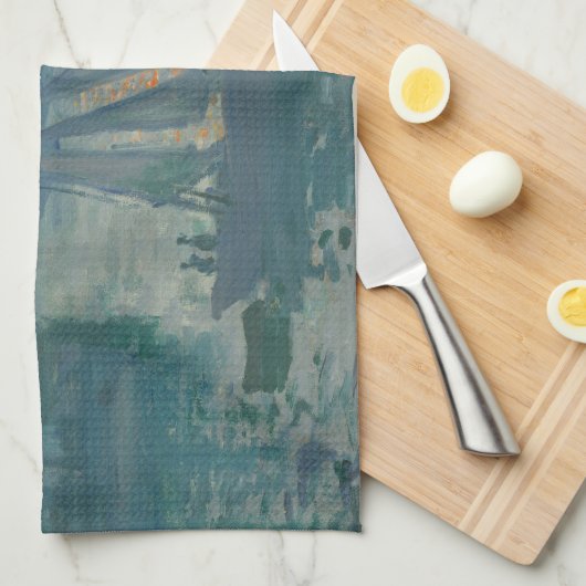 Monet Sunrise Marine Impressionisme Schilderen Theedoek (Quarter Fold)