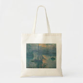 Monet Sunrise Marine Impressionisme Schilderen Tote Bag (Voorkant)
