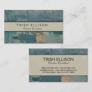 Monet Sunrise Marine Impressionisme Schilderen Visitekaartje