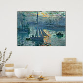 Monet - Sunrise (marinier), fijne kunst, Poster (Keuken)