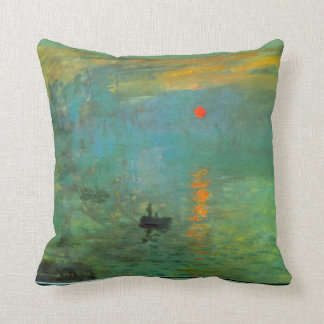 Monet Sunrise Painting Pillow Kussen