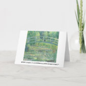 Monet Sunrise schilderij Denken aan je Kaart (Achterkant)